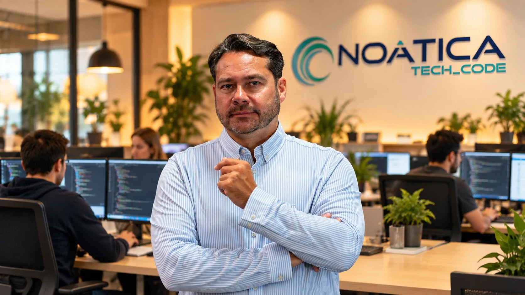 Ángel González, director de NOÁTICA, en la oficina – NOÁTICA Informática para empresas