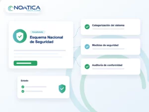 Ilustración: adecuación al Esquema Nacional de Seguridad con categorización, medidas y auditoría – NOÁTICA Informática para empresas