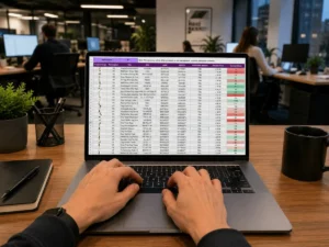 Datos de una hoja de cálculo antes de migrar a Odoo